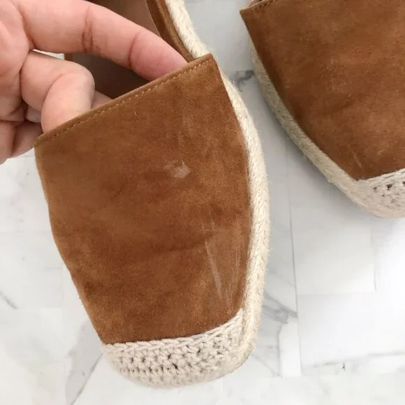 BANANA REPUBLIC Suede Closed Toe Espadrilles Size 7.5 - Picture 3 of 9